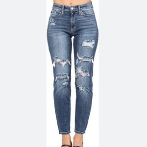 American Eagle Outfitters Super Stretch  Skinny Distressed Jeans with Ripped 4
